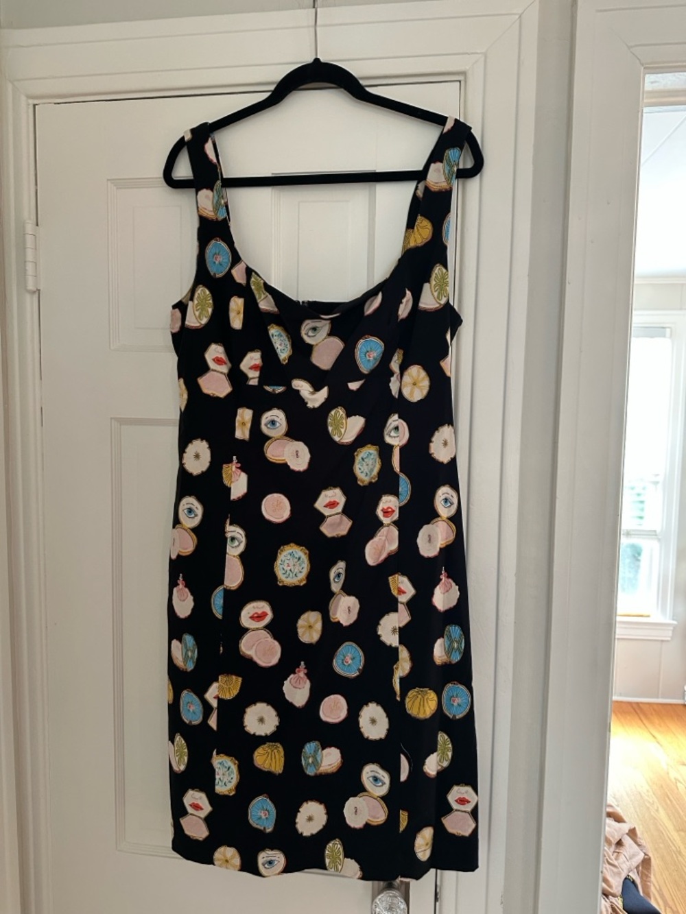 Anthropologie Maeve Fitted Square Neck Mini Dress - XL